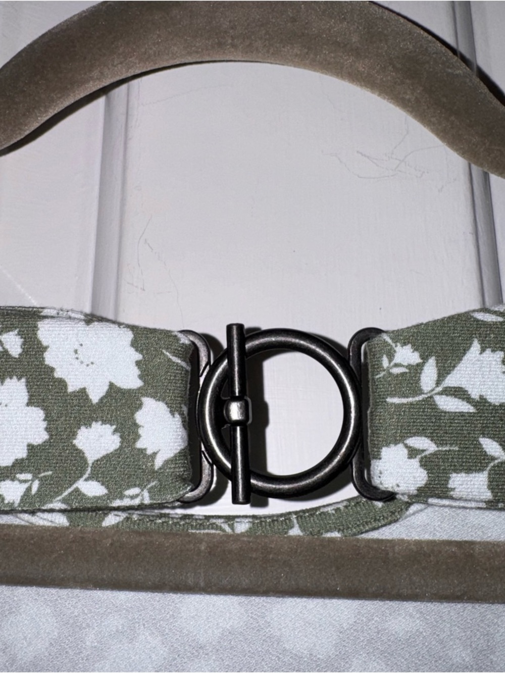 Free People Rosie Midi Dress Green white Floral Knit Open Back buckle S - Picture 12 of 16